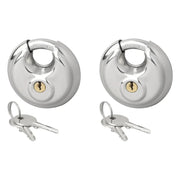 GK-12659 ProPlus discussloten 70 mm gelijksluitend - RVS - 2 stuks