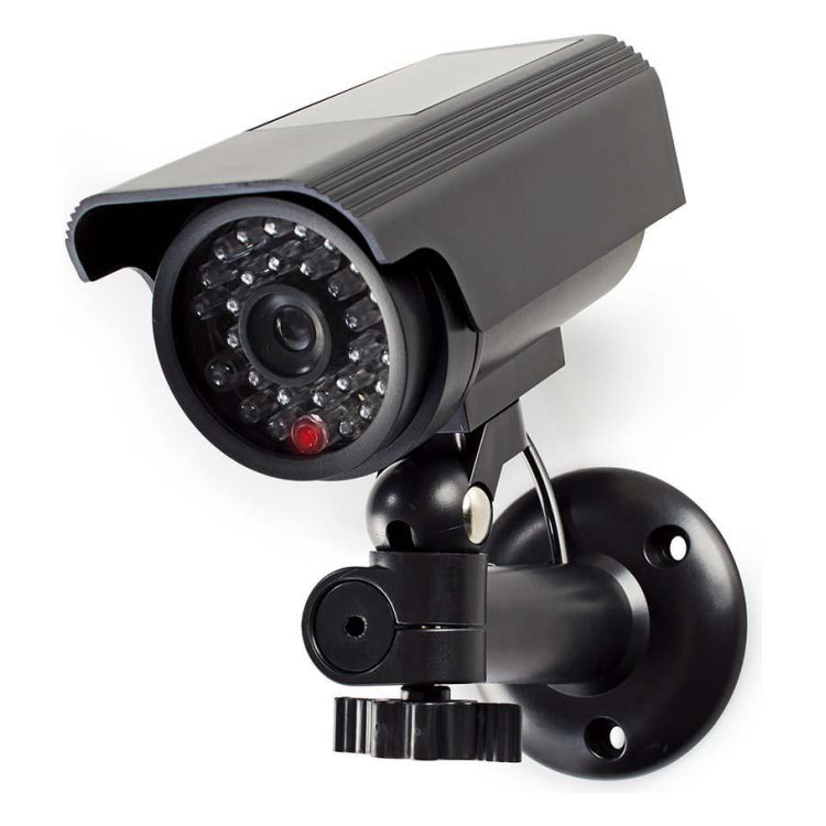 GK-12662 Nedis dummy beveiligingscamera voor buiten - met knipperende LED - Zwart