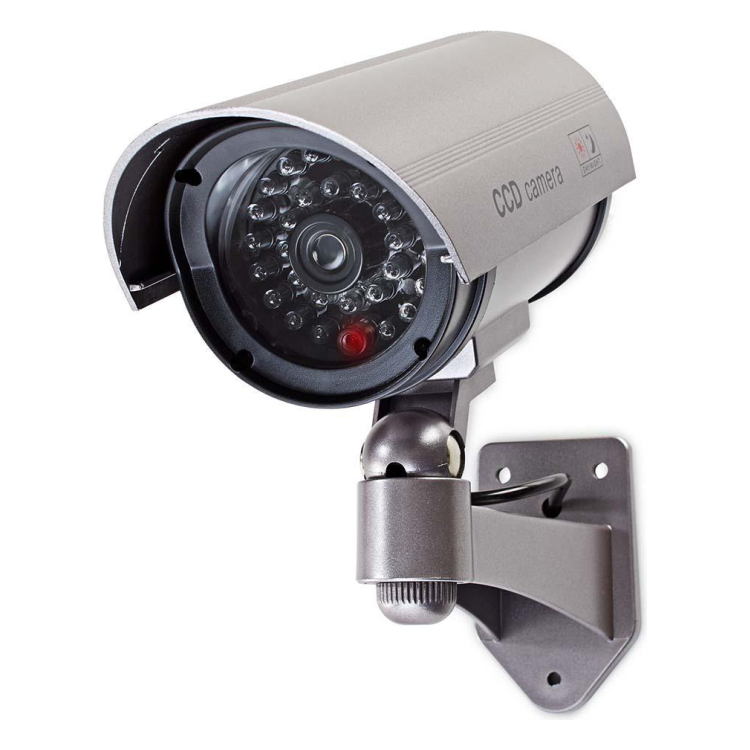 GK-12663 Nedis dummy beveiligingscamera voor buiten - met LED-indicator - Grijs