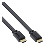 GK-12706 1,5 meter InLine HDMI High Speed platte kabel met Ethernet - HDMI-A male naar male - Zwart