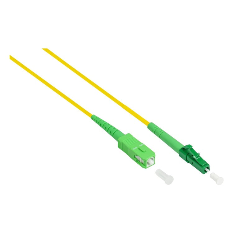 GK-12743 10 meter Good Connections glasvezel patchkabel LC/APC - SC/APC - OS2 simplex