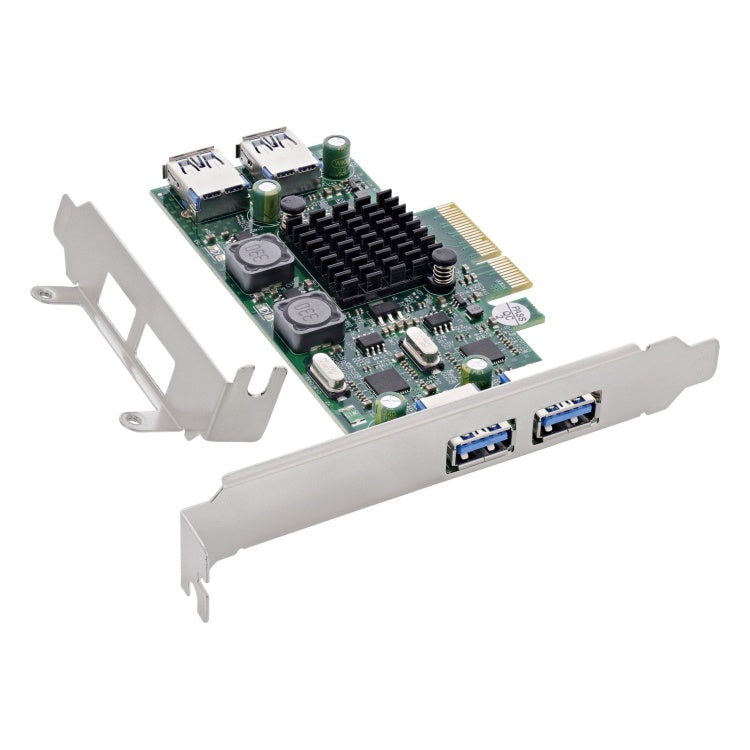 GK-12776 InLine PCIe USB 3.2 Gen 1 uitbreidingskaart - 4 poorten - 5 Gb/s - low-profile