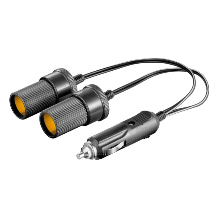 GK-12796 20 cm Goobay 12 V sigarettenaansteker splitter - 1 naar 2 - 2,5 A - Zwart
