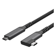 GK-12825 1 meter Flexline USB-C 3.2 Gen 2 kabel 90° - 10 Gbit/s - 100W PD - 4K 60Hz