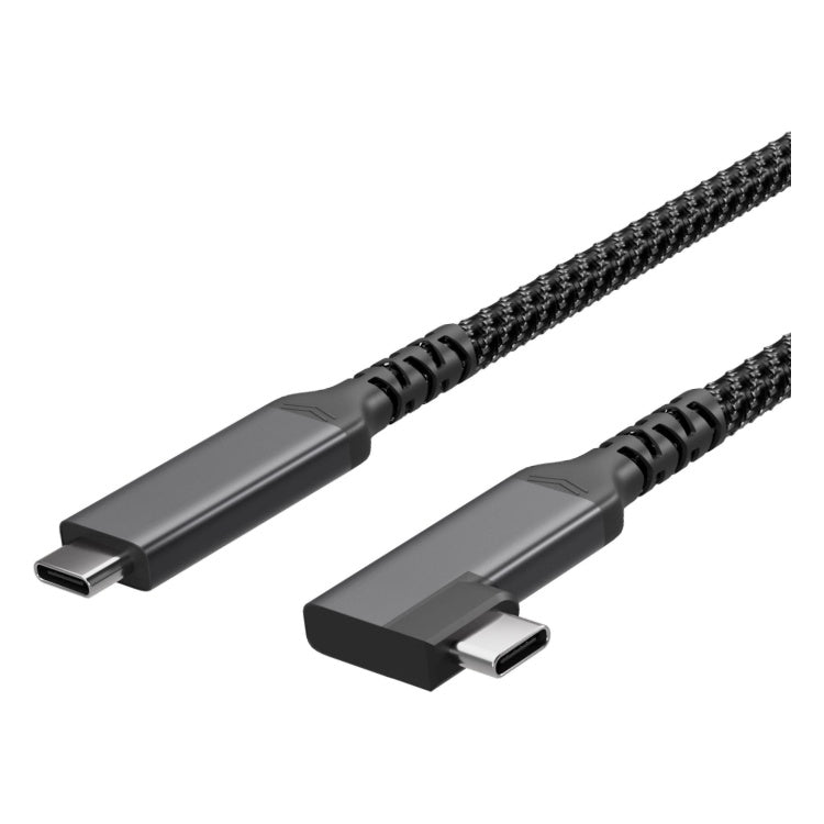 GK-12825 1 meter Flexline USB-C 3.2 Gen 2 kabel 90° - 10 Gbit/s - 100W PD - 4K 60Hz