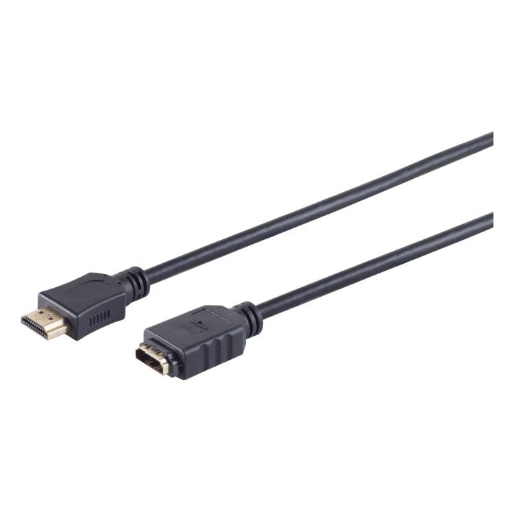 GK-12851 25 cm S/CONN HDMI verlengkabel - HDMI-A male naar female - 4K - zwart