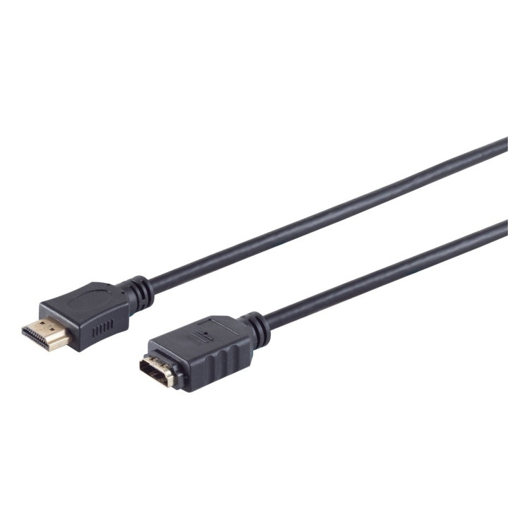 GK-12853 50 cm HDMI-verlengkabel - HDMI-A male naar HDMI-A female - 4K 60 Hz - Zwart - Koper