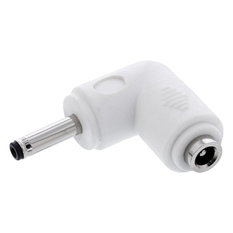 GK-12976 Haakse DC-adapter 3,5 × 1,35 mm - male naar female - wit