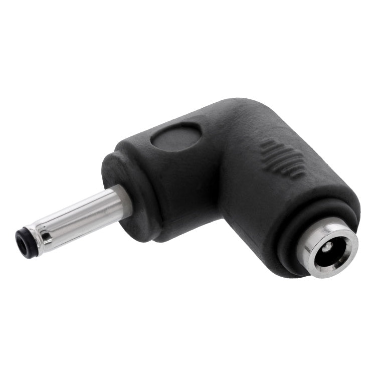 GK-12980 Haakse DC-adapter 3,5 × 1,35 mm - male naar female - Zwart