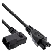 GK-12992 5 meter InLine stroomkabel - haakse IEC C14 naar IEC C5 - zwart