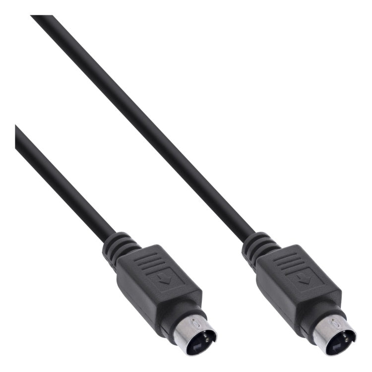 GK-12995 2 meter InLine S-Video kabel - 4-pins Mini-DIN male naar male - Zwart