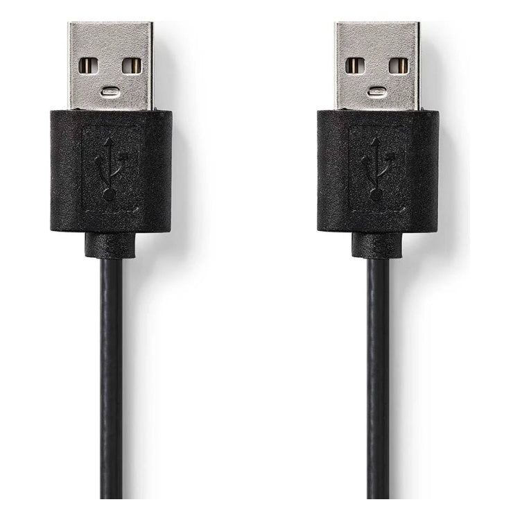 GK-13015 2 meter Nedis USB 2.0-kabel USB-A male naar USB-A male - zwart