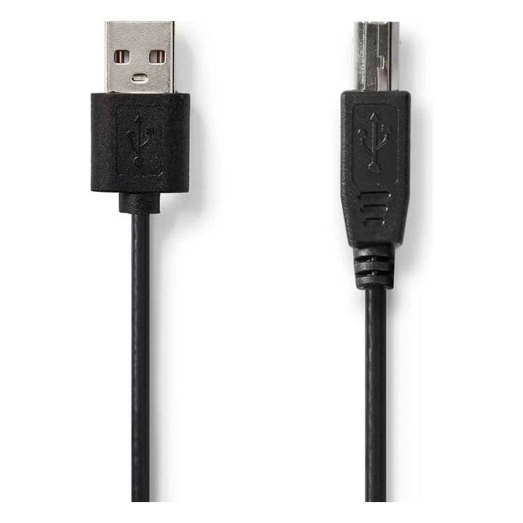 GK-13020 2 meter Nedis USB 2.0-kabel - USB-A naar USB-B - zwart