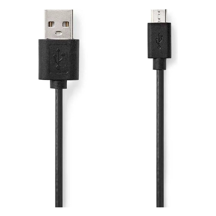 GK-13027 1 meter Nedis USB 2.0-kabel USB-A naar Micro-USB - zwart