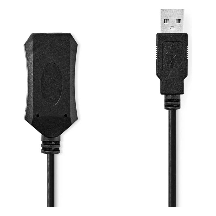 GK-13029 10 meter Nedis actieve USB 2.0-verlengkabel USB-A male naar female - zwart