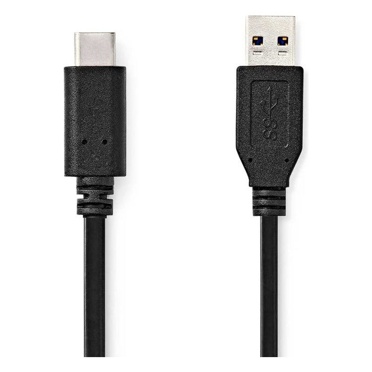 GK-13034 1 meter Nedis USB-A naar USB-C kabel - USB 3.0 - 5 Gbit/s - Zwart