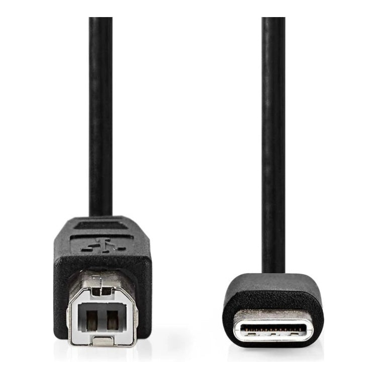 GK-13042 1 meter Nedis USB-C naar USB-B kabel - USB 2.0 - OTG - zwart