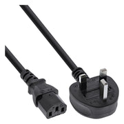 GK-13048 50 cm InLine stroomkabel UK-stekker naar IEC C13 - zwart
