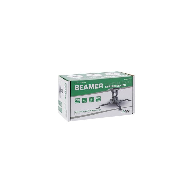 GK-13125 InLine plafondbeugel voor beamer - 13,5 kg - 360° draaibaar - Zwart