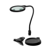GK-13159 LED-Loeplamp 2-in-1 met Tafelvoet en Klem - 6 W - 1,75x Vergroting - Zwart