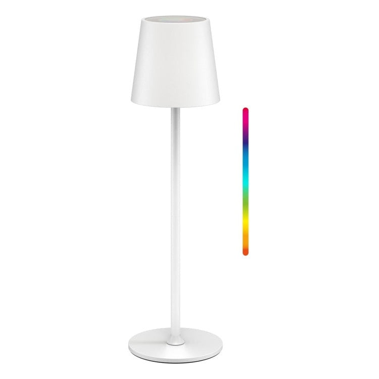 GK-13173 Draadloze LED-Tafellamp RGBW - 38 cm - Oplaadbaar - Wit