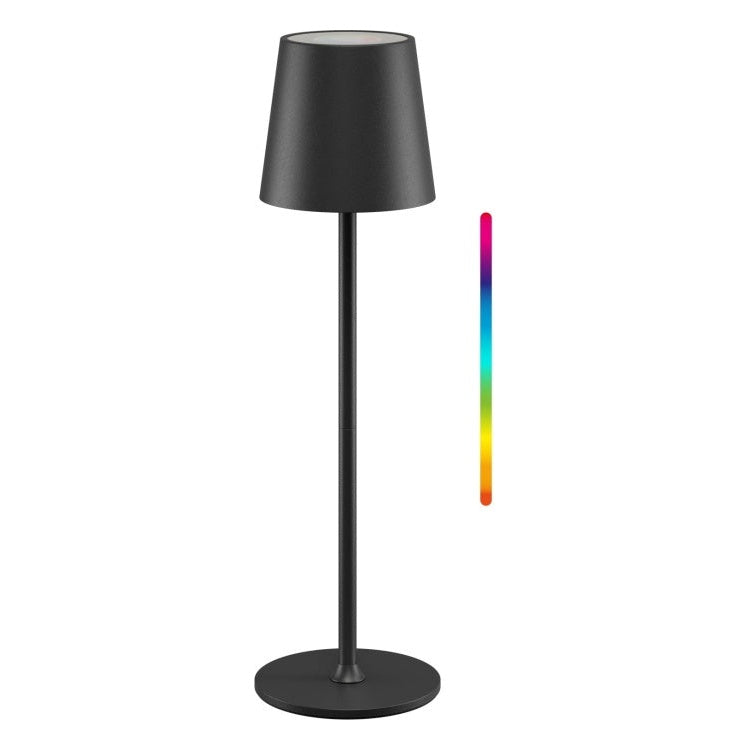GK-13175 Draadloze LED-Tafellamp RGBW - 38 cm - Oplaadbaar - Zwart