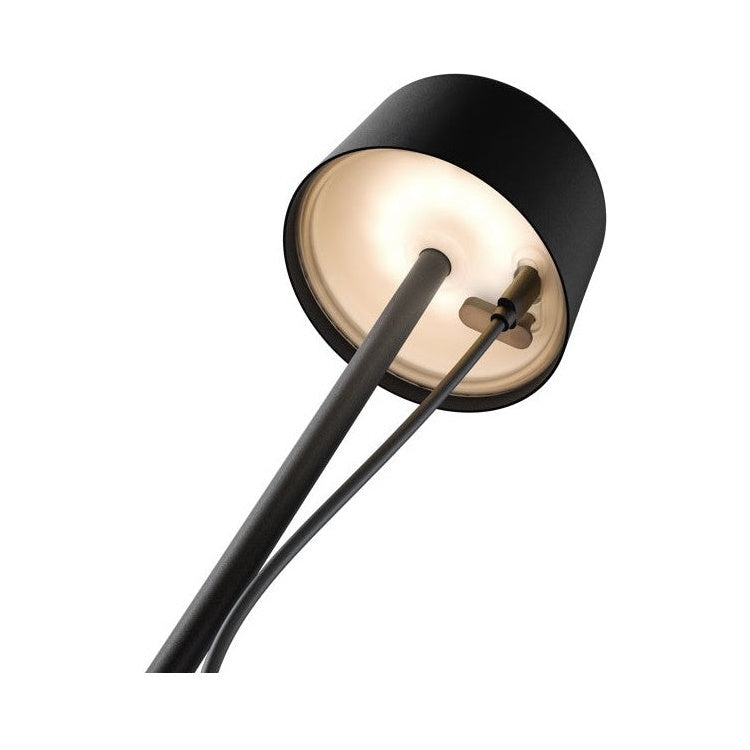 GK-13178 Draadloze LED-Tafellamp - 25 cm - Warm Wit - 3 Helderheidsstanden - Zwart