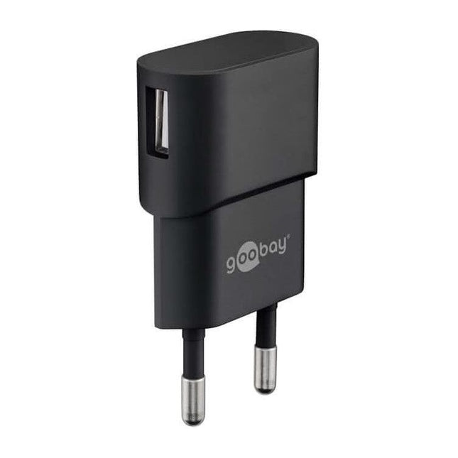 GK-230V1USB5W-ZW Goobay USB lader zwart - 1 x USB - 5 watt