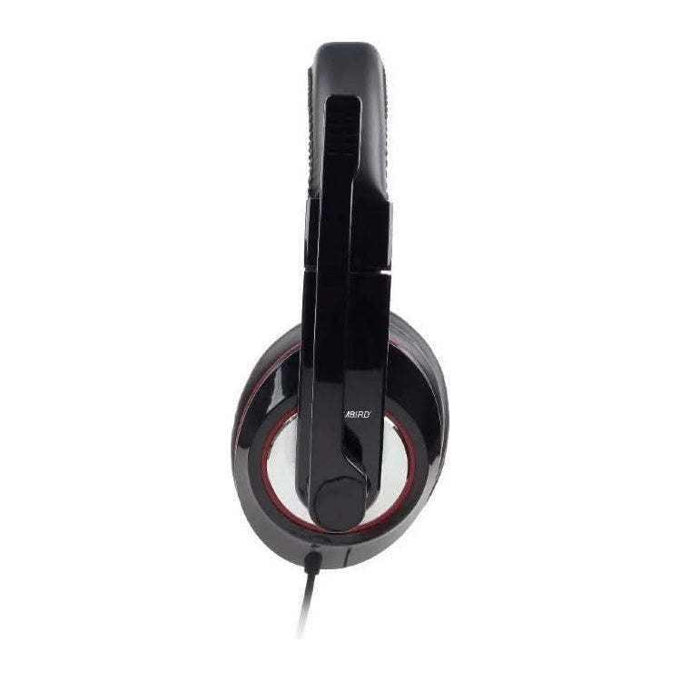 GMB-HDST Gembird stereo hoofdtelefoon met microfoon - Extra comfortabel - Bedraad - Zwart/rood