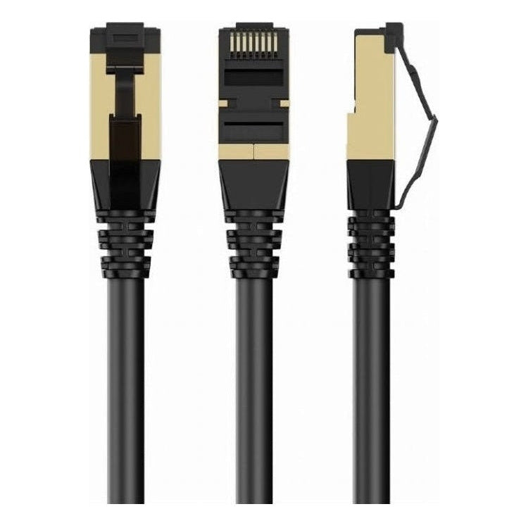 GMB-SF-C8CC-0.5-ZW 50 cm Cat 8 S/FTP (PiMF) netwerkkabel - 100% koper - LSZH - Zwart