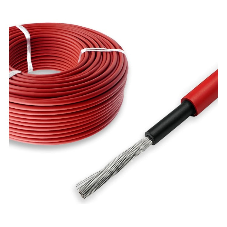 H1Z2Z2-K-RD-6mm-25 25 meter Solar PV Kabel - 6mm² - IP67 - CPR B2ca - Rood