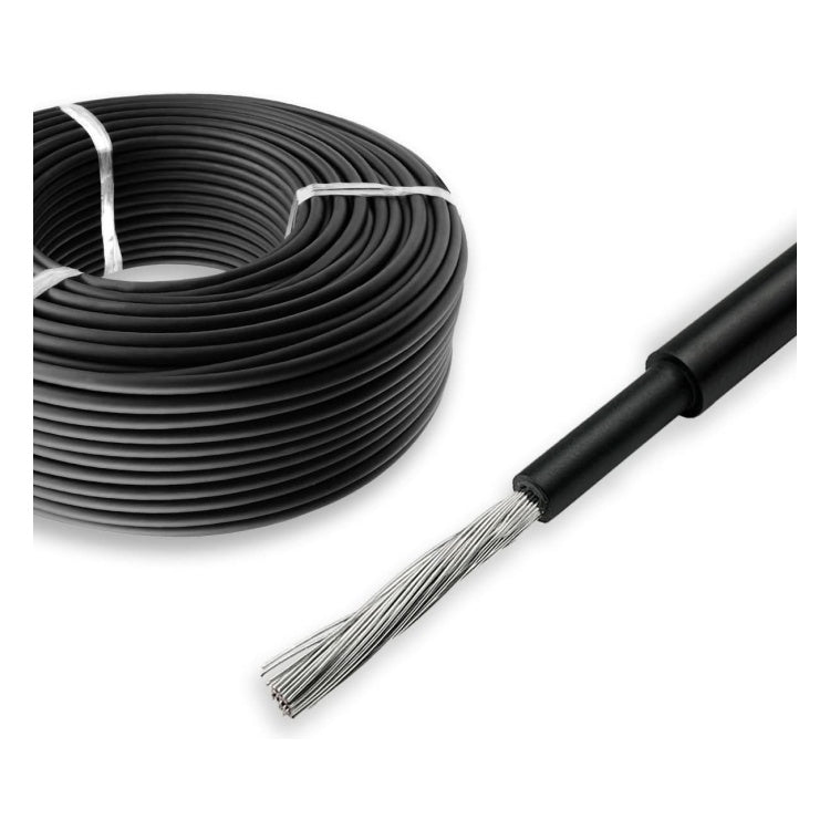 H1Z2Z2-K-ZW-6mm-10 10 meter Solar PV Kabel - 6mm² - IP67 - CPR B2ca - Zwart