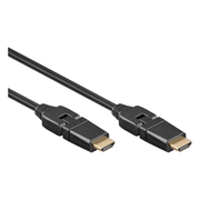 HDMI-2.0-360-3 3 meter HDMI 2.0 kabel - 4K/60Hz - Met draaibare stekker - Zwart