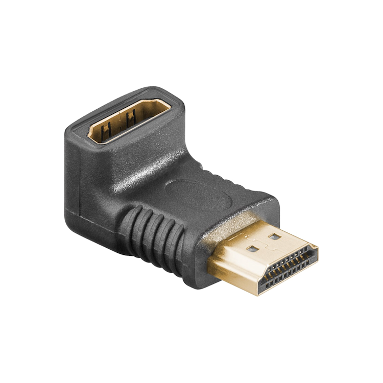 HDMI-90-U HDMI-2.0 adapter 90° haaks naar boven - 4K/60 Hz