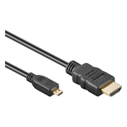 HDMI-uHDMI-2.0-3 3 meter HDMI 2.0 kabel - 4K/60Hz - HDMI A naar HDMI D (micro) - Zwart