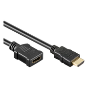 HDMI-V-2.0-1 1 meter HDMI 2.0 verlengkabel - 4K/60Hz -Male -> female - Zwart