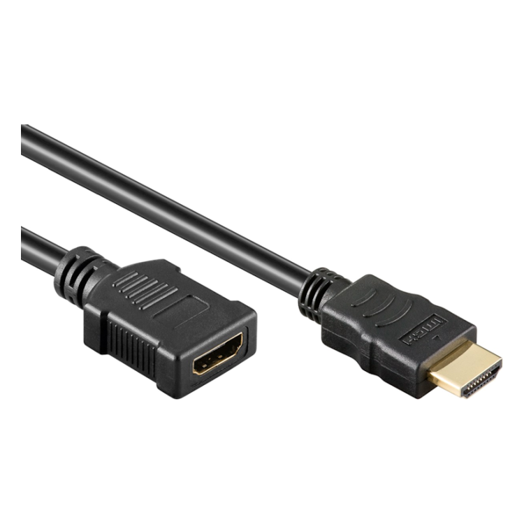 HDMI-V-2.0-5 5 meter HDMI 2.0 verlengkabel - 4K/60Hz -Male -> female - Zwart