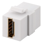 HDMI2.0-KS-WT HDMI 2.0 keystone - 4K@60 Hz - Gold-plated - Wit