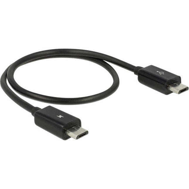 30 cm Micro-USB 2.0 naar Micro-USB 2.0 kabel - Met OTG functie