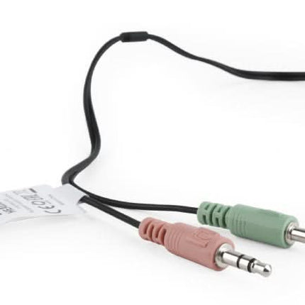 Gembird stereo hoofdtelefoon met microfoon - Extra comfortabel - Bedraad - Zwart/rood