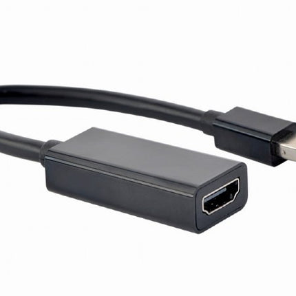 Mini Displayport 1.2 naar HDMI 1.3b adapter - 4K 30Hz -15 cm - Zwart