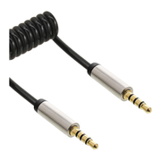 INL-A3.5-4P-SP-GP-3 4 polige 3.5 mm jack audiokabel - 3 meter - Gold-plated - InLine Slim