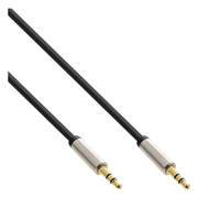 INL-A3.5-MM-3-GP 3.5 mm jack audiokabel - 3 meter - Gold-plated - InLine Slim