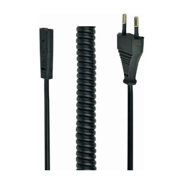 INL-C7-H-ZW-0.3 C7 kabel - 30 cm - Eurostekker naar C7 haaks - Zwart