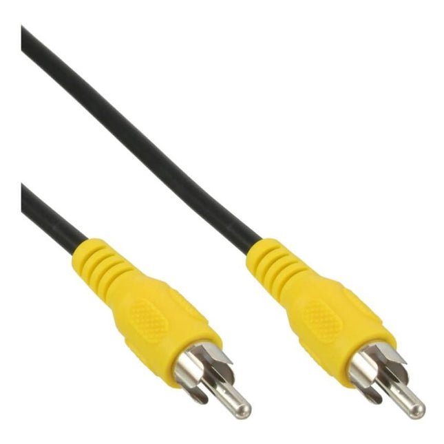INL-CS1-0.5-GL Tulp composiet videokabel - RCA male naar RCA male - Gele stekkers - 50 cm - Inline