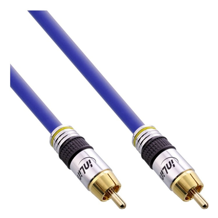 INL-CS1-AV-GP-BL-2 Premium Tulp Composiet Video Kabel - Composiet 1x RCA (mannelijk) naar Composiet 1x RCA (mannelijk) - 2 meter - Blauw