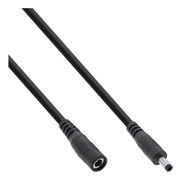 INL-DCV4.0-1.7-0.5-ZW 50 cm DC verlengkabel - DC (m) naar DC (v) - 4.0 x 1.7 mm - Zwart