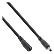 INL-DCV4.0-1.7-1-ZW 1 meter DC verlengkabel - DC (m) naar DC (v) - 4.0 x 1.7 mm - Zwart