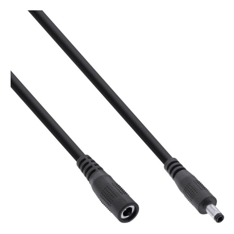 INL-DCV4.0-1.7-2-ZW 2 meter DC verlengkabel - DC (m) naar DC (v) - 4.0 x 1.7 mm - Zwart