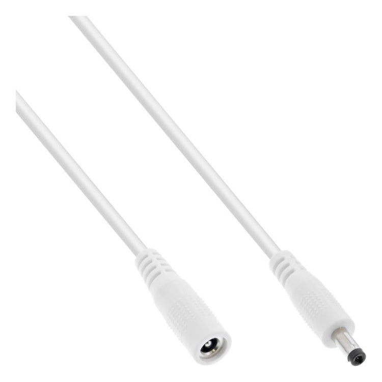 INL-DCV4.0-1.7-5-WT 5 meter DC verlengkabel - DC (m) naar DC (v) - 4.0 x 1.7 mm - Wit